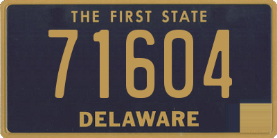 DE license plate 71604