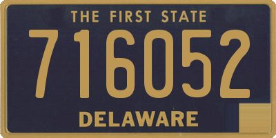 DE license plate 716052