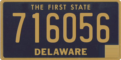 DE license plate 716056