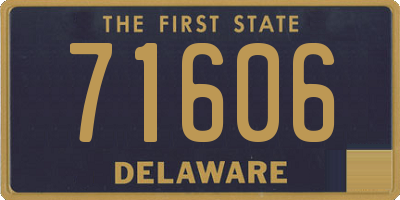 DE license plate 71606