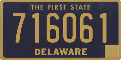 DE license plate 716061