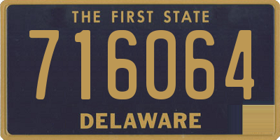 DE license plate 716064