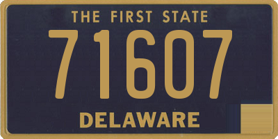 DE license plate 71607