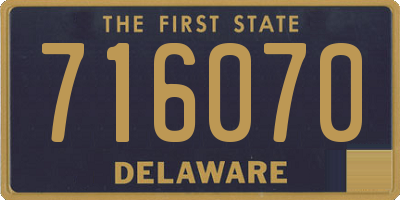 DE license plate 716070
