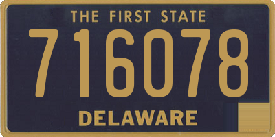 DE license plate 716078
