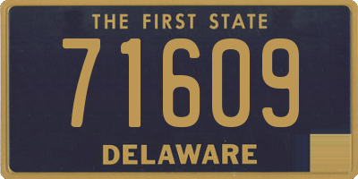 DE license plate 71609