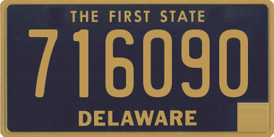 DE license plate 716090