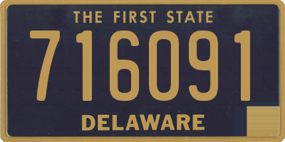 DE license plate 716091