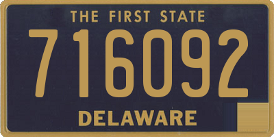 DE license plate 716092