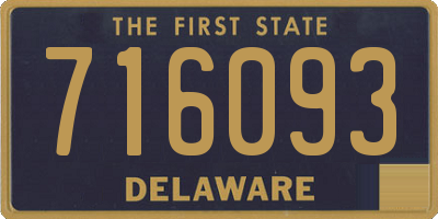 DE license plate 716093