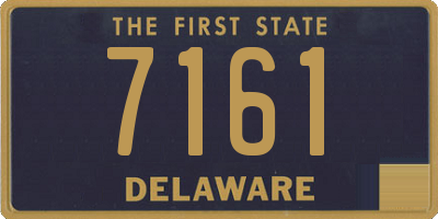 DE license plate 7161