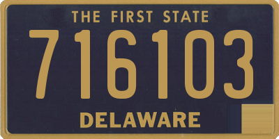 DE license plate 716103