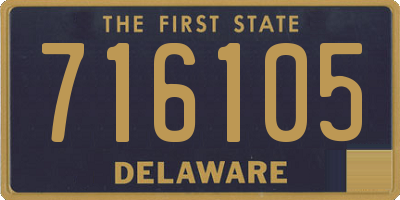 DE license plate 716105