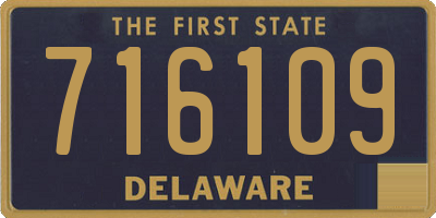 DE license plate 716109
