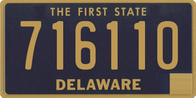 DE license plate 716110