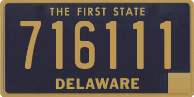 DE license plate 716111