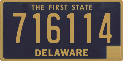DE license plate 716114