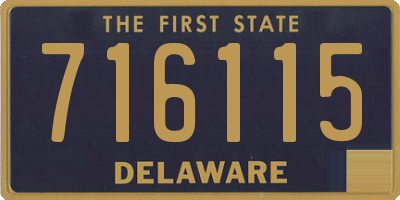 DE license plate 716115