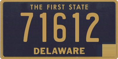 DE license plate 71612