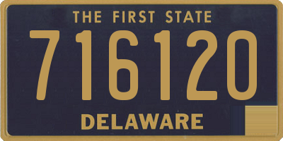 DE license plate 716120