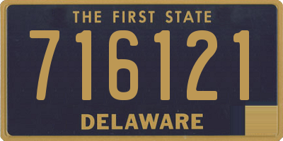 DE license plate 716121