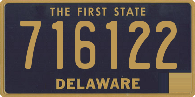 DE license plate 716122