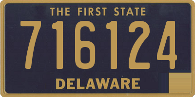 DE license plate 716124