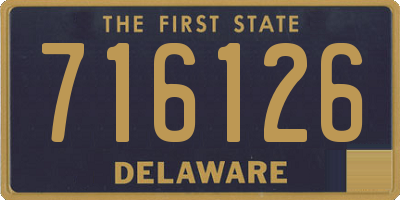 DE license plate 716126