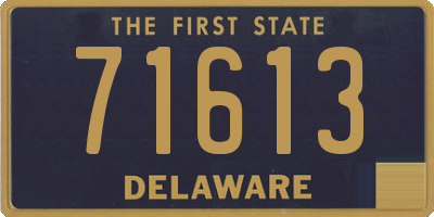 DE license plate 71613