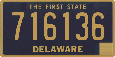 DE license plate 716136
