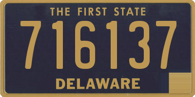 DE license plate 716137