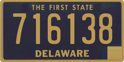 DE license plate 716138