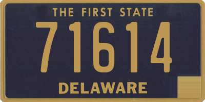 DE license plate 71614