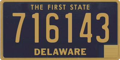 DE license plate 716143