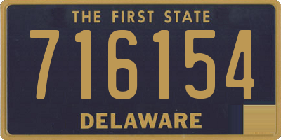 DE license plate 716154