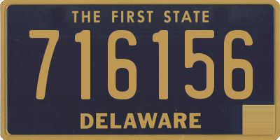 DE license plate 716156