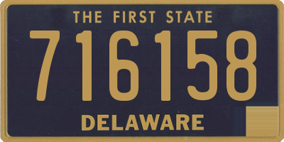 DE license plate 716158
