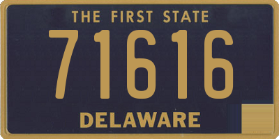 DE license plate 71616