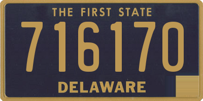 DE license plate 716170