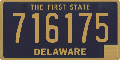 DE license plate 716175