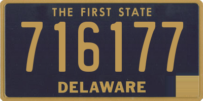 DE license plate 716177