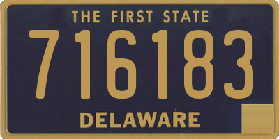 DE license plate 716183