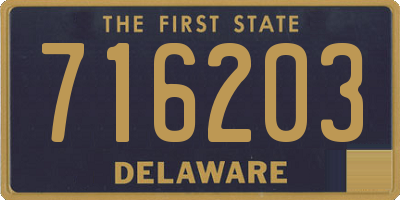 DE license plate 716203