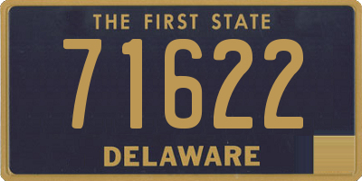 DE license plate 71622