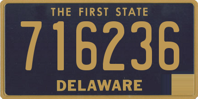DE license plate 716236