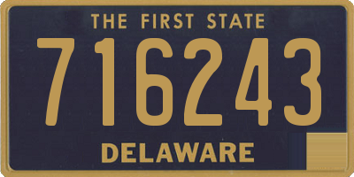 DE license plate 716243