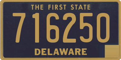 DE license plate 716250