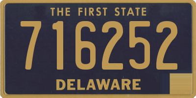 DE license plate 716252