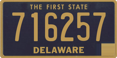 DE license plate 716257