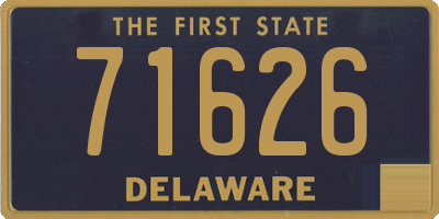 DE license plate 71626